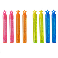 MINI BUBBLE TUBES NEON STAR Kids Party Loot Bag Fillers Favour Prize Gifts UK