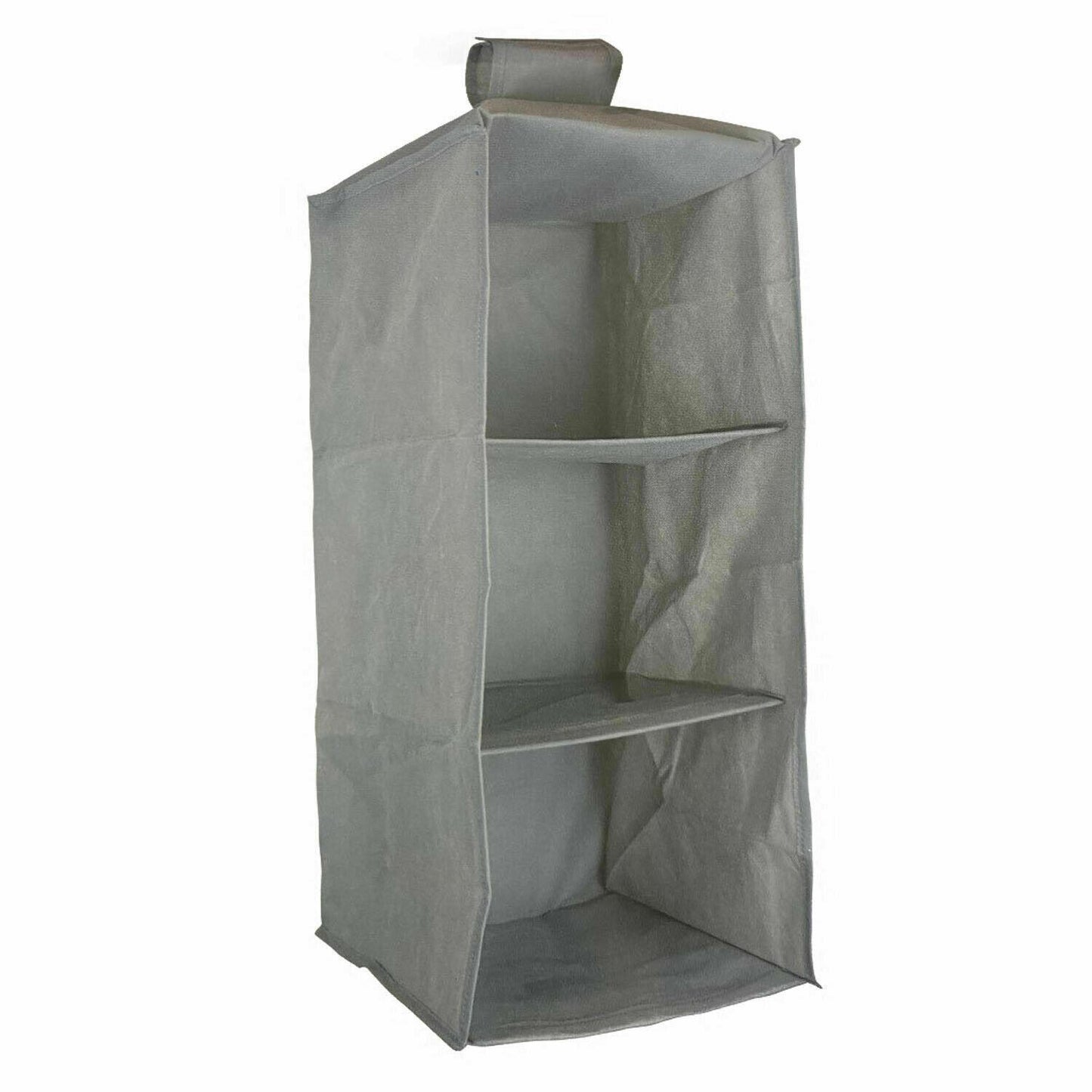 3 Pocket Wardrobe Hanging Shelf Storage Rack Clothes Shoes Organise Hang Closet - ZYBUX