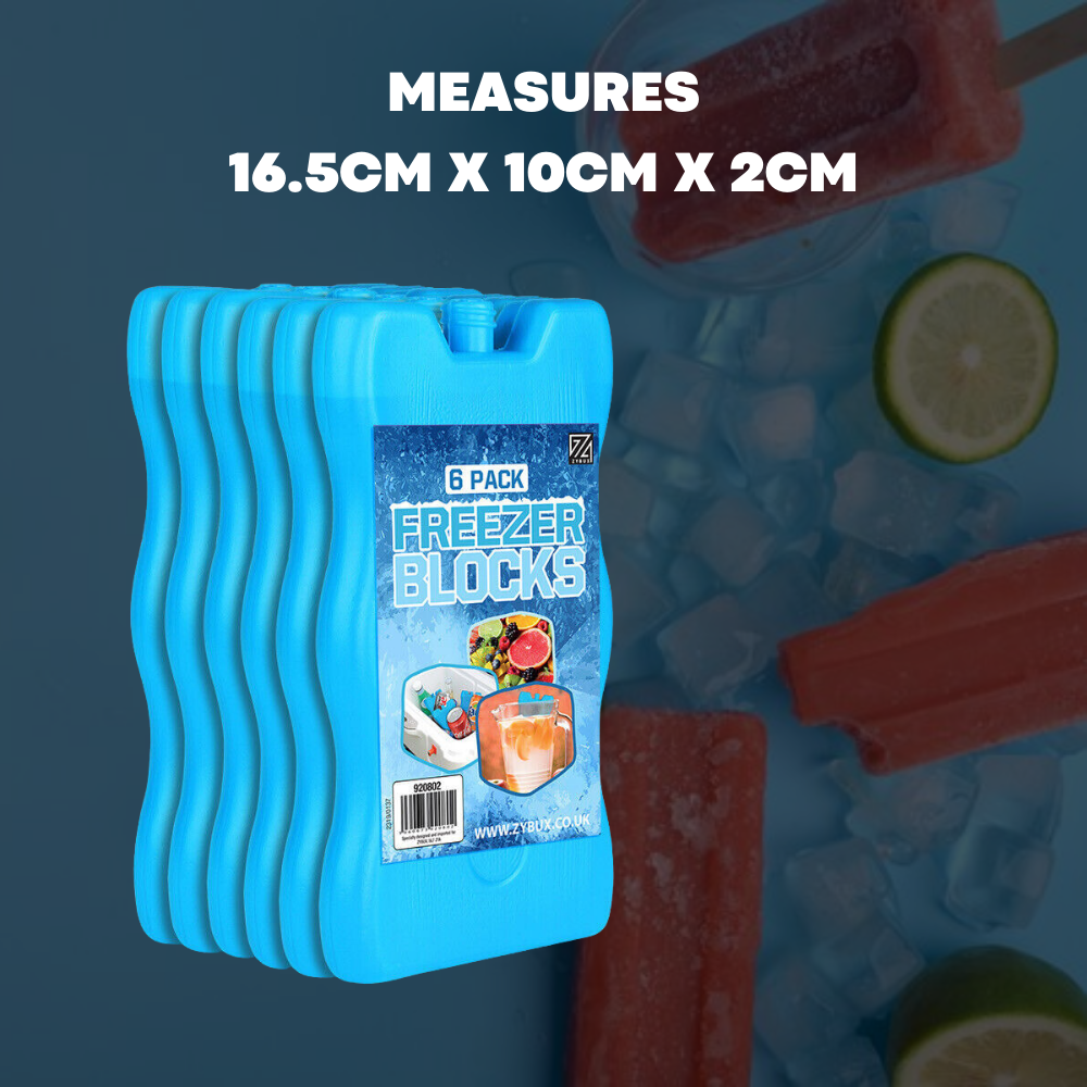 Freezer Blocks Ice Cool Cooler Pack Bag Freezer Picnic Travel Lunch Box Reusable - ZYBUX