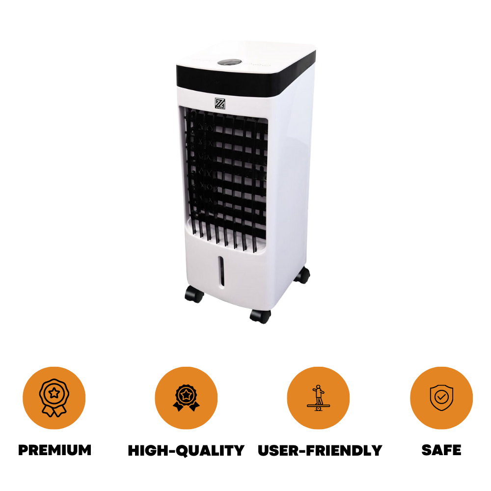 4L Air Cooler Portable Humidifier Evaporative Water Tank Cool Fan Remote Control - ZYBUX