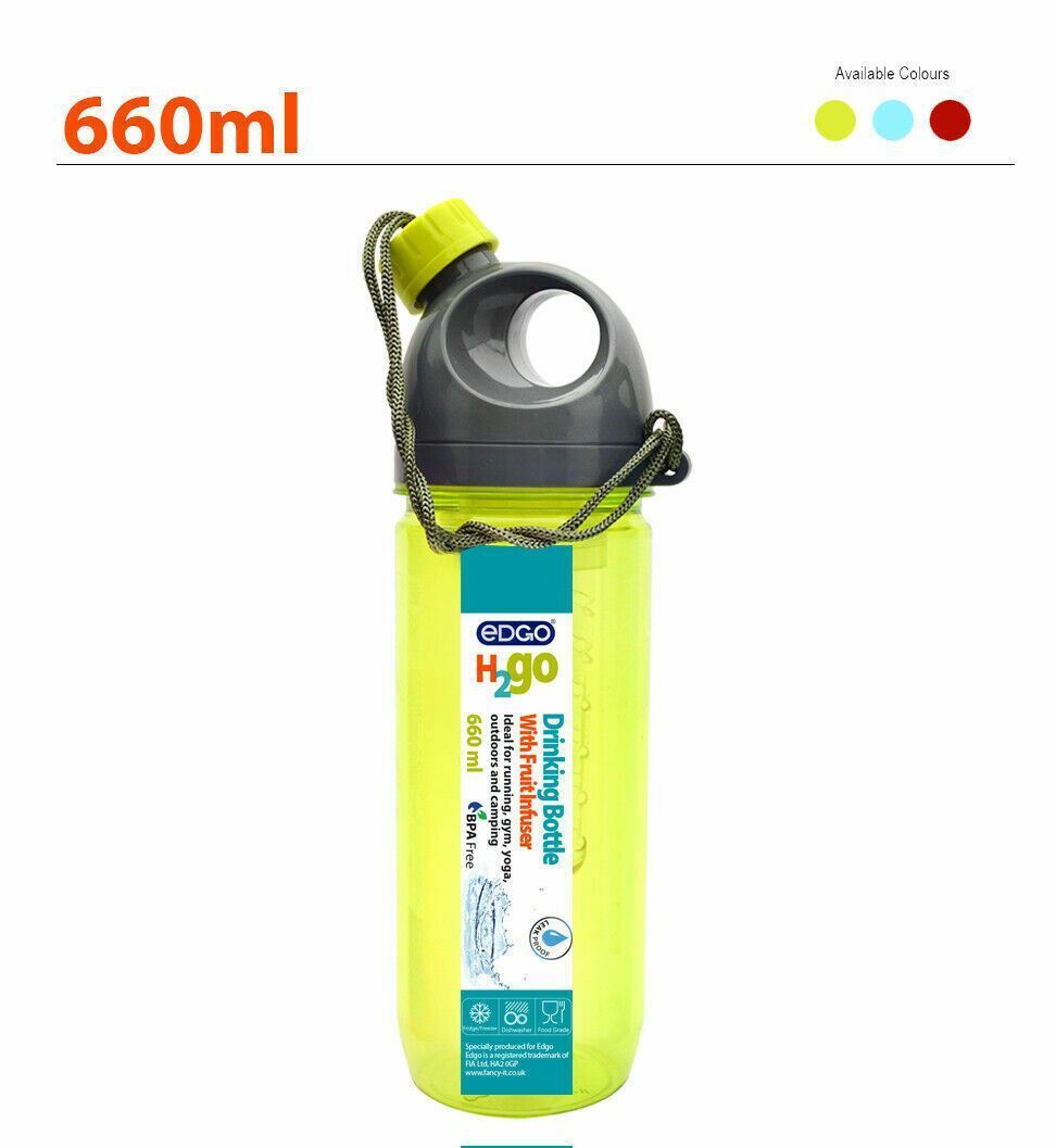 660ML Fruit Infuser Water Bottle BPA Free For Gym or Yoga