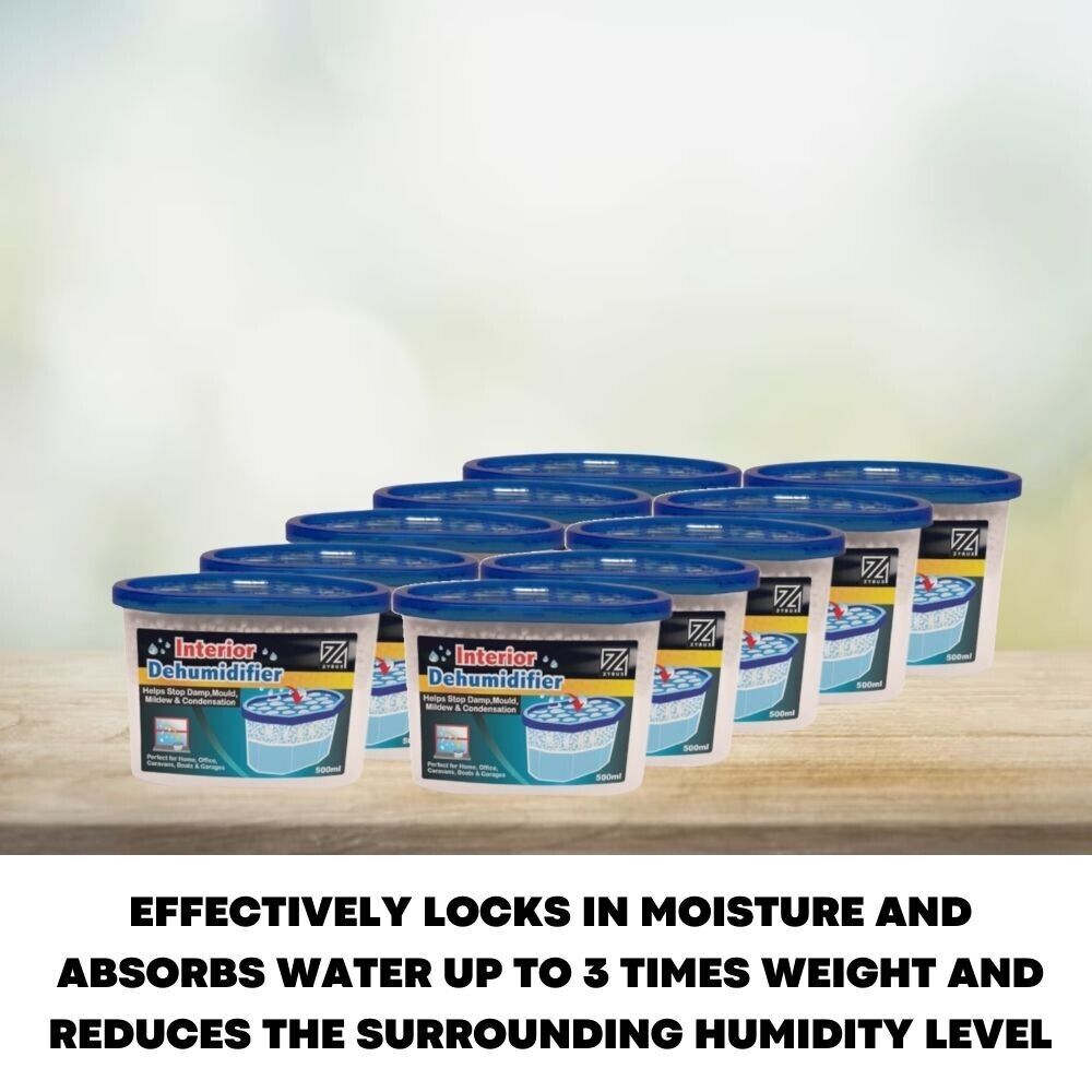 20x Interior Dehumidifier Condensation Remover Mould Moisture Absorber Damp Trap - ZYBUX