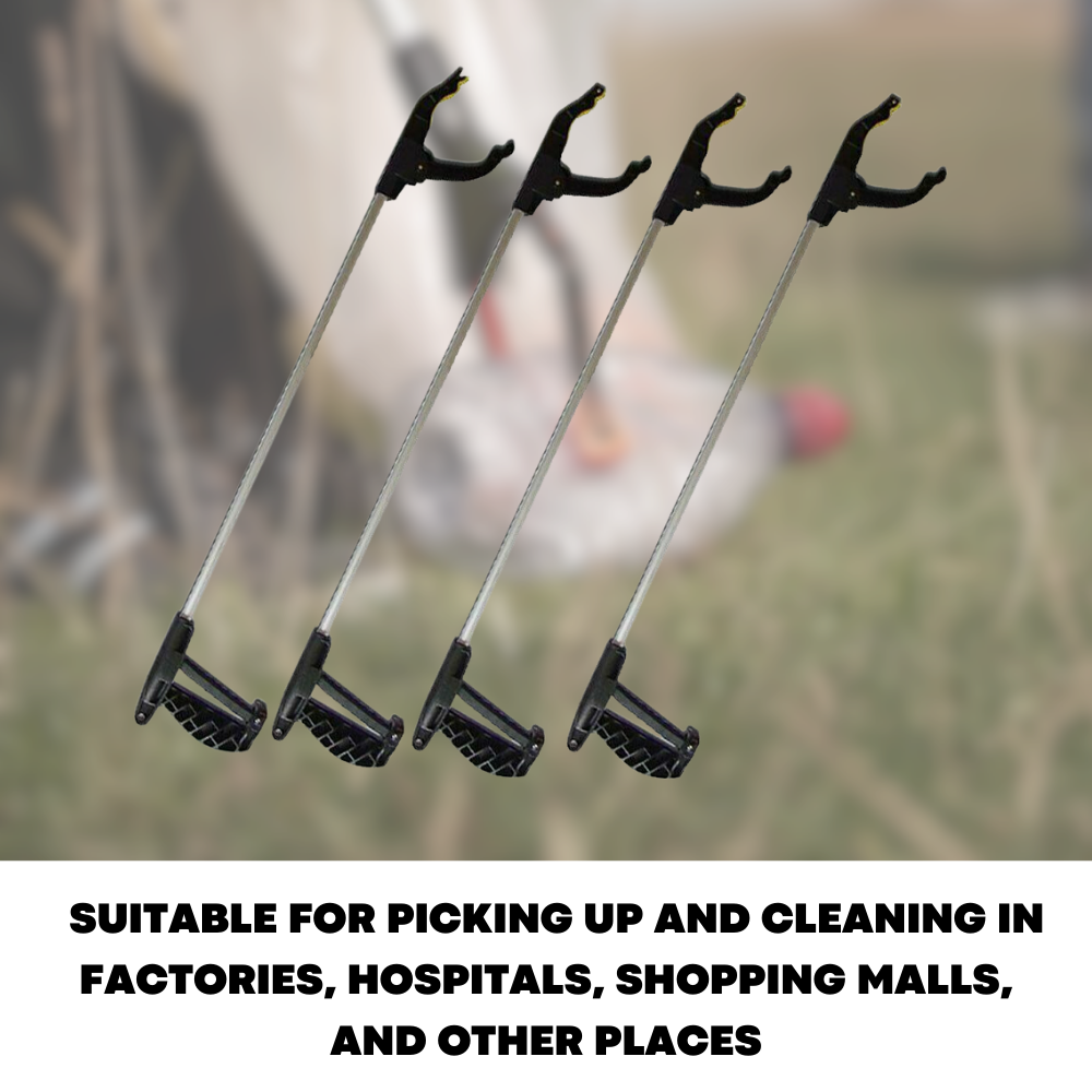 4x 75cm Grabber Reacher Long Reach Litter Pickup Tool Handheld Magnetic Tip - ZYBUX