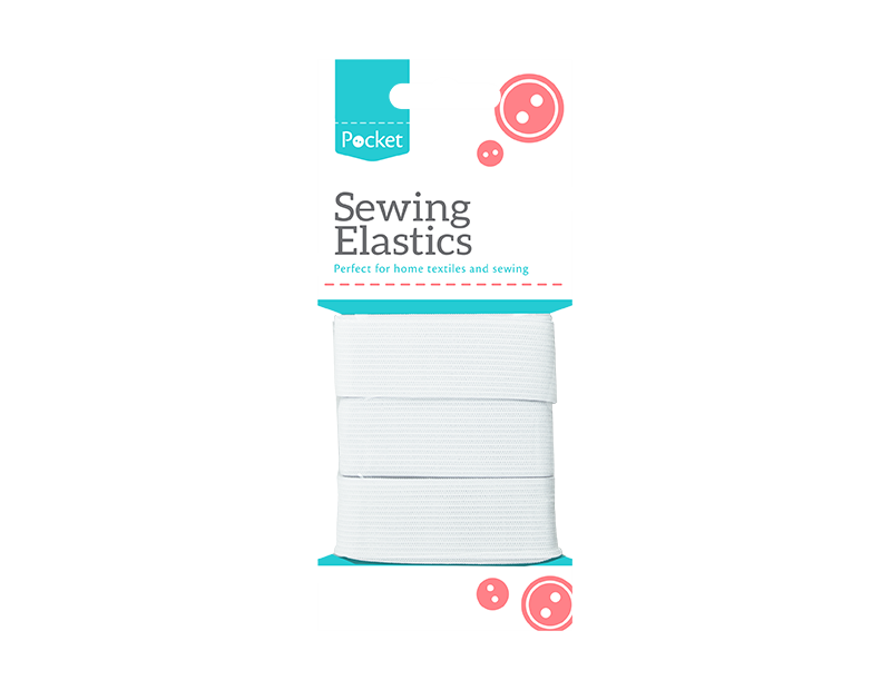 Flat White Heavy Duty Rubber Bands 8mm 12mm 25mm