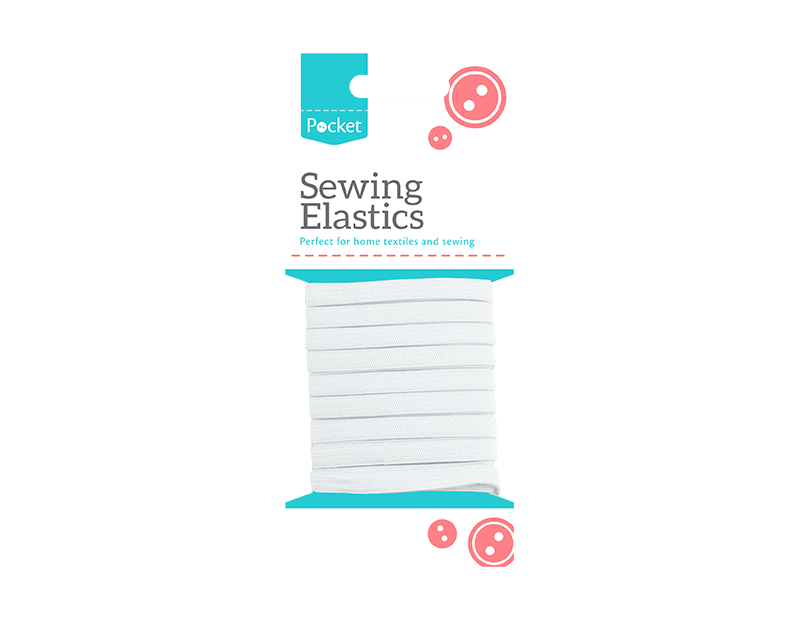 Flat White Heavy Duty Rubber Bands 8mm 12mm 25mm