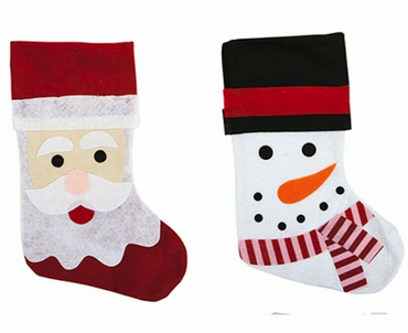 Christmas Stockings Tree Stockings Gift Socks Xmas Tree Ornaments Snowman Santa - ZYBUX