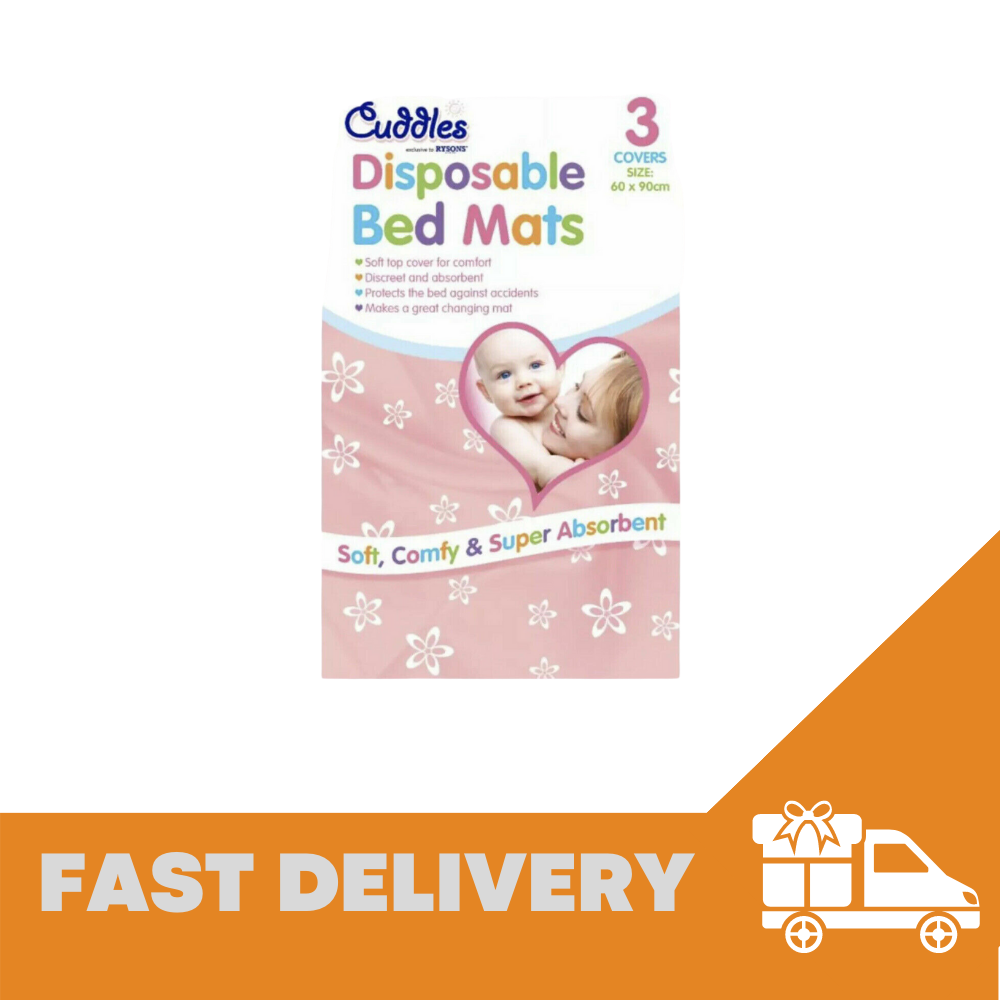 3x Disposable Baby Changing Bed Mats Travelling Incontinence Night Sleep Pads - ZYBUX