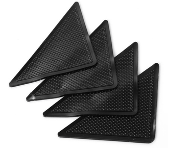4x Reusable Rubber Rug Grippers Anti-Slip Non-Skid Gripper Mats Washable Grip - ZYBUX