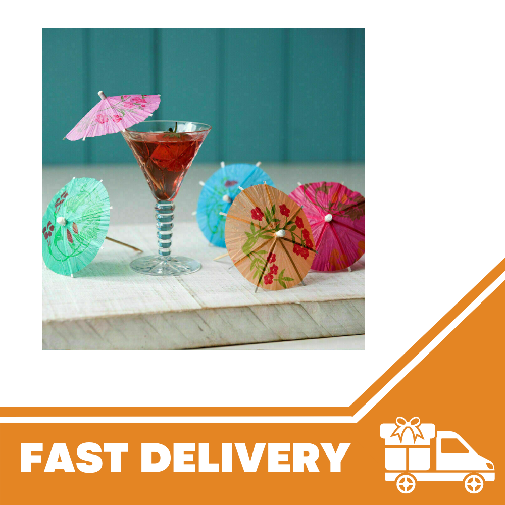 25x Cocktail Umbrellas For Drinks Party Cocktail Decoration