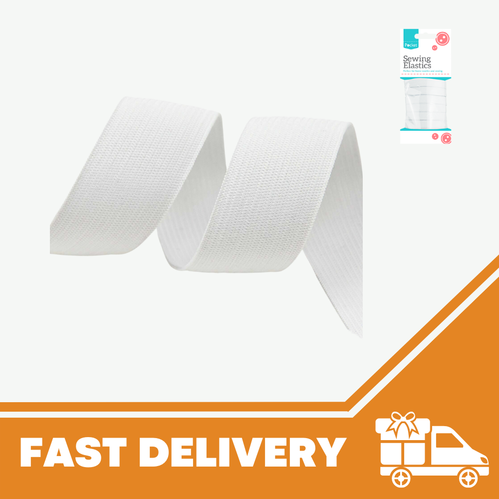 Flat White Heavy Duty Rubber Bands 8mm 12mm 25mm