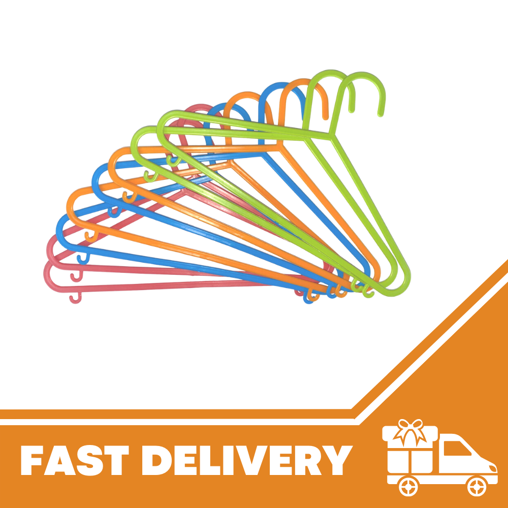 32 x plastic clothes hangers For Kids Coat Organisation