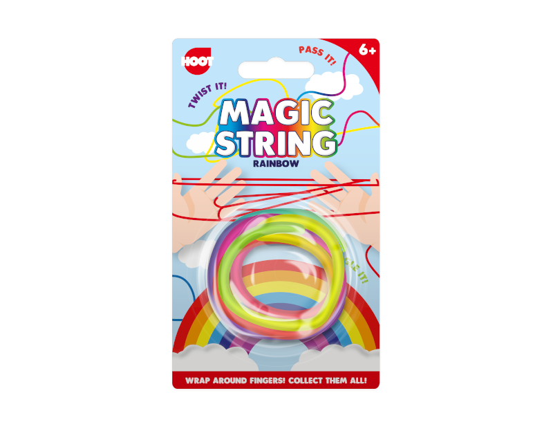 Rainbow Magic Finger String Kids Toy Art Cats Cradle Craft Rope Fidget Game Toys - ZYBUX