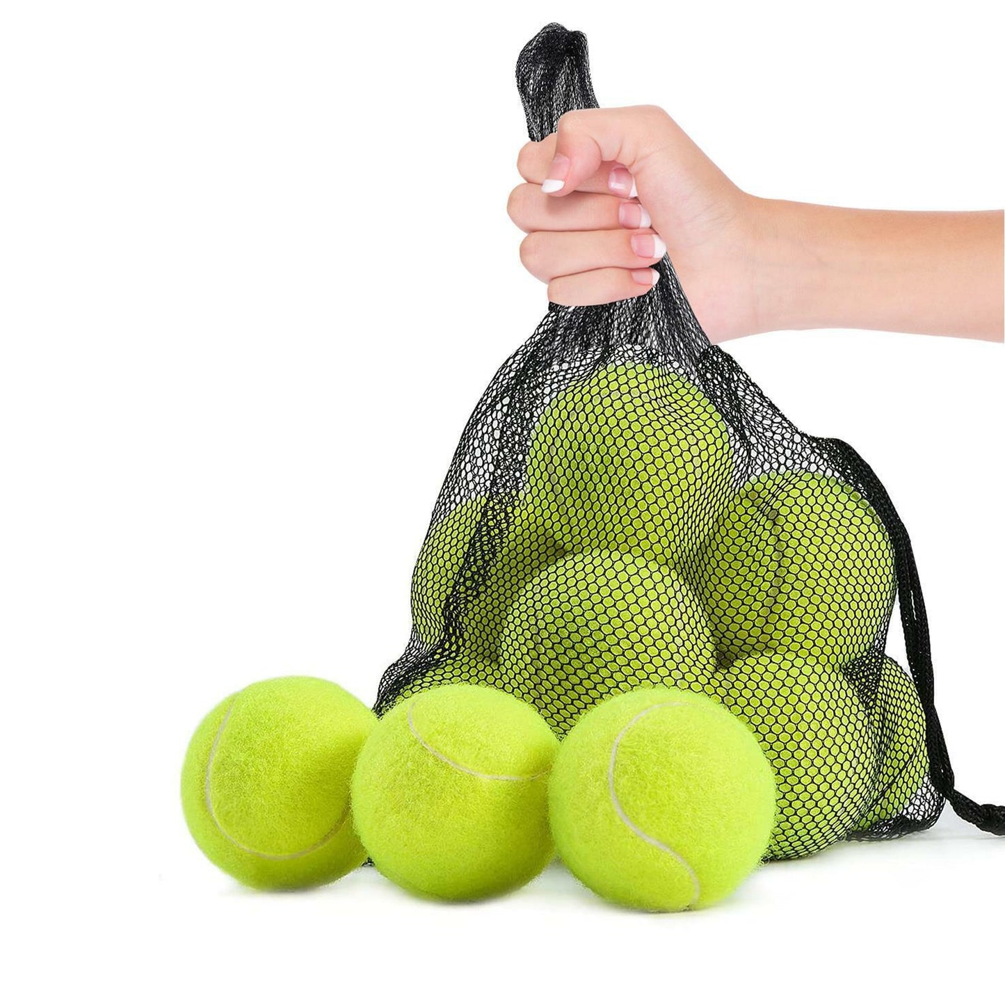 12x Tennis Balls Outdoor Sports Fun Dog Fetch Toy Play Cricket Training Beach UK - ZYBUX