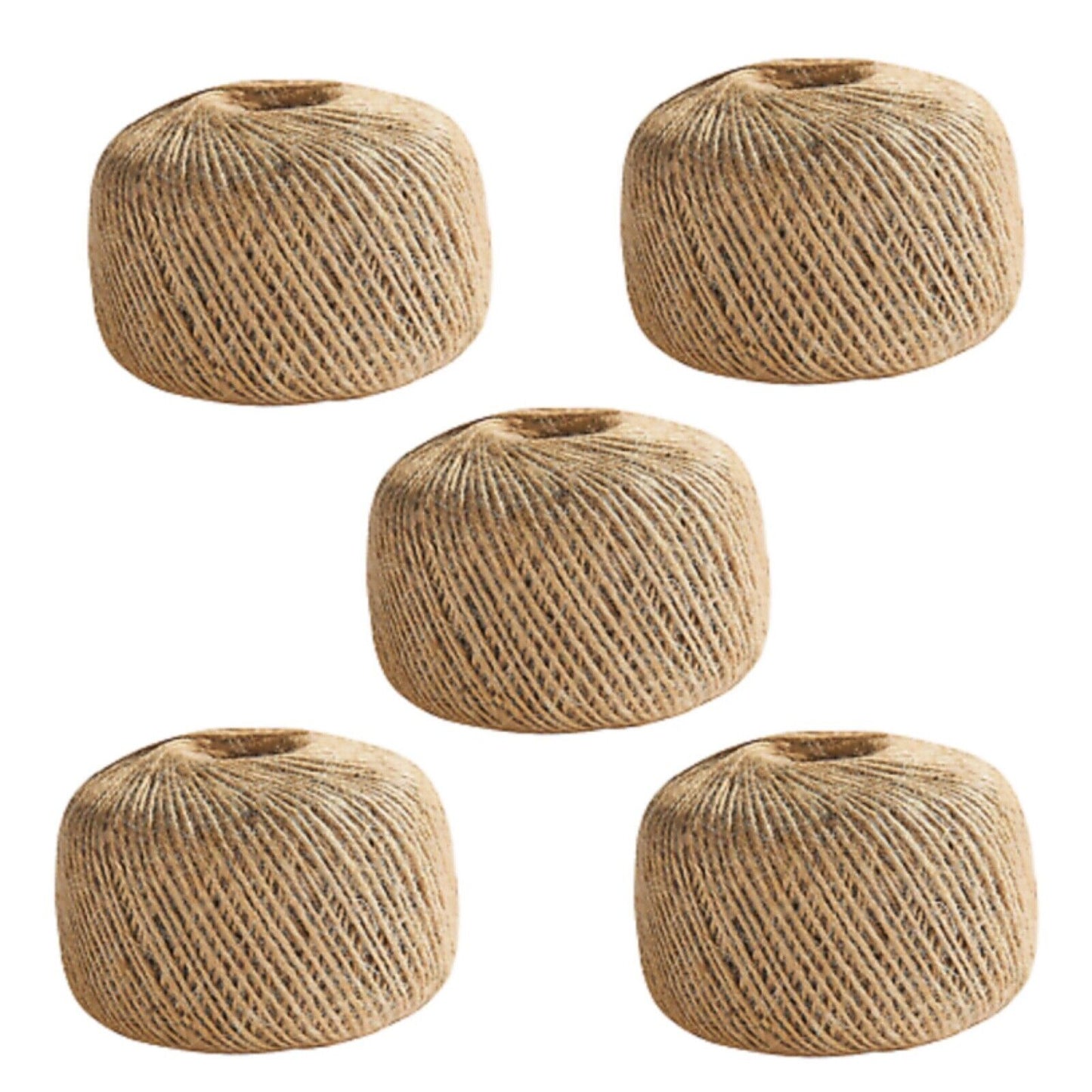 3-Ply Jute Twine – Natural Brown Rustic String for Crafts & Wrapping