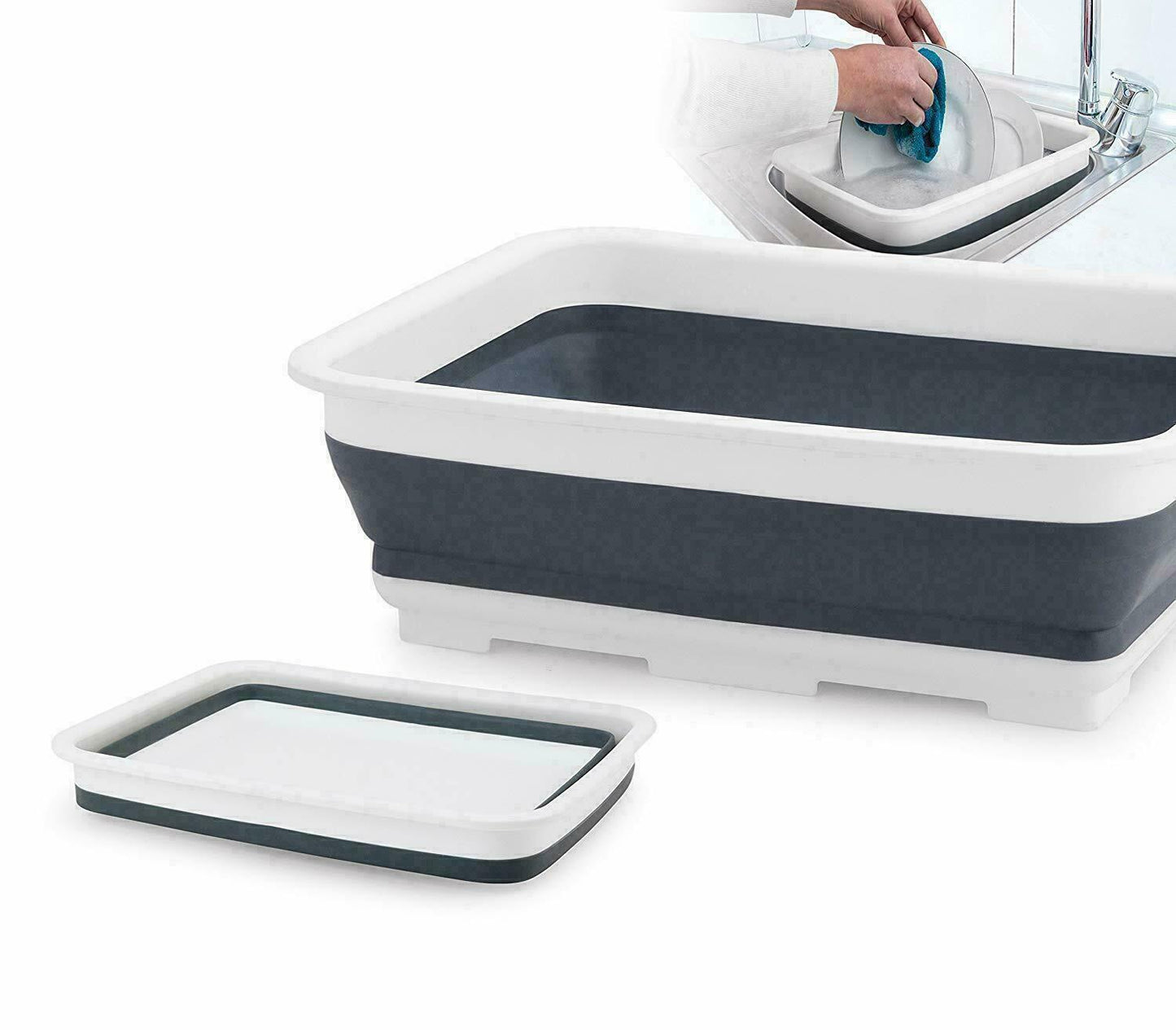 Collapsible Laundry Basket Washing Up Bowl Washing Bucket Multi Purpose Baskets