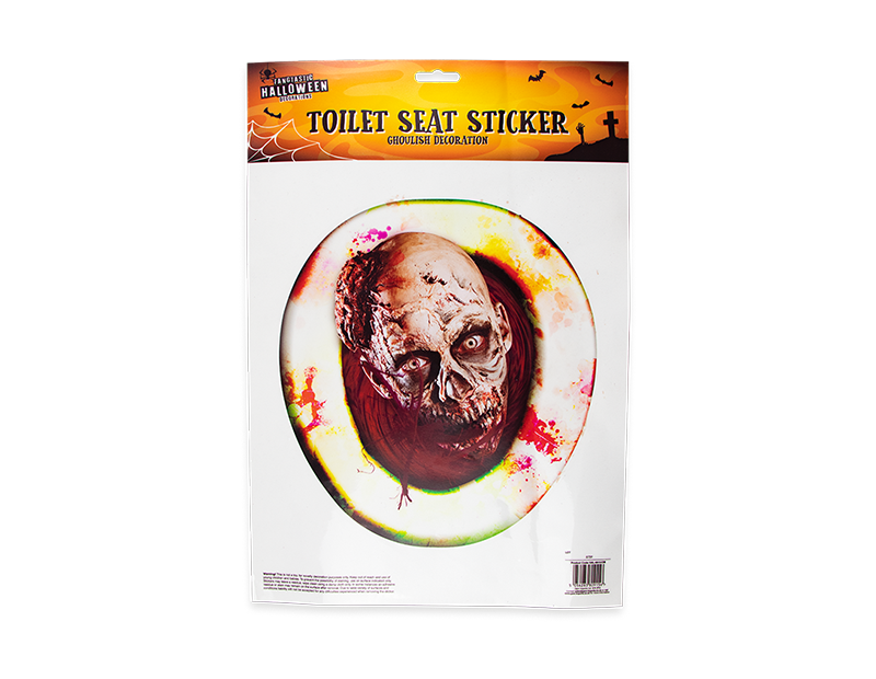 HALLOWEEN TOILET SEAT COVER Horror Grabber Party Decor Scary Props Fancy Dress