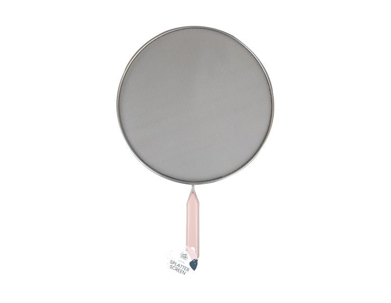 Quality Frying Pan Splatter Screen Guard Frying Pan Round Black Mesh Cover 29cm
