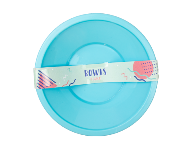 Plastic Bowls Plates Tumblers Set of 12 Reusable Picnic Camping Kids Party BBQ