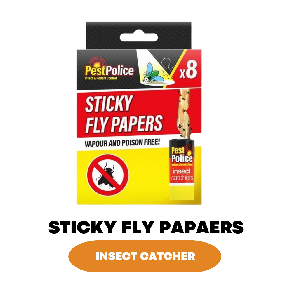 Fly Catcher Glue Insects Sticky Papers Bug Roll Traps Mosquito Wasp Tape Strip - ZYBUX