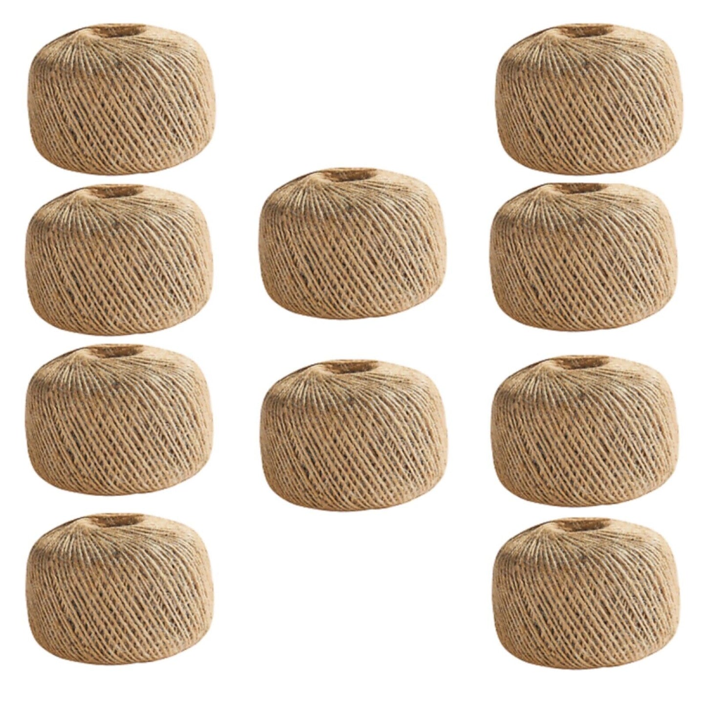 3-Ply Jute Twine – Natural Brown Rustic String for Crafts & Wrapping