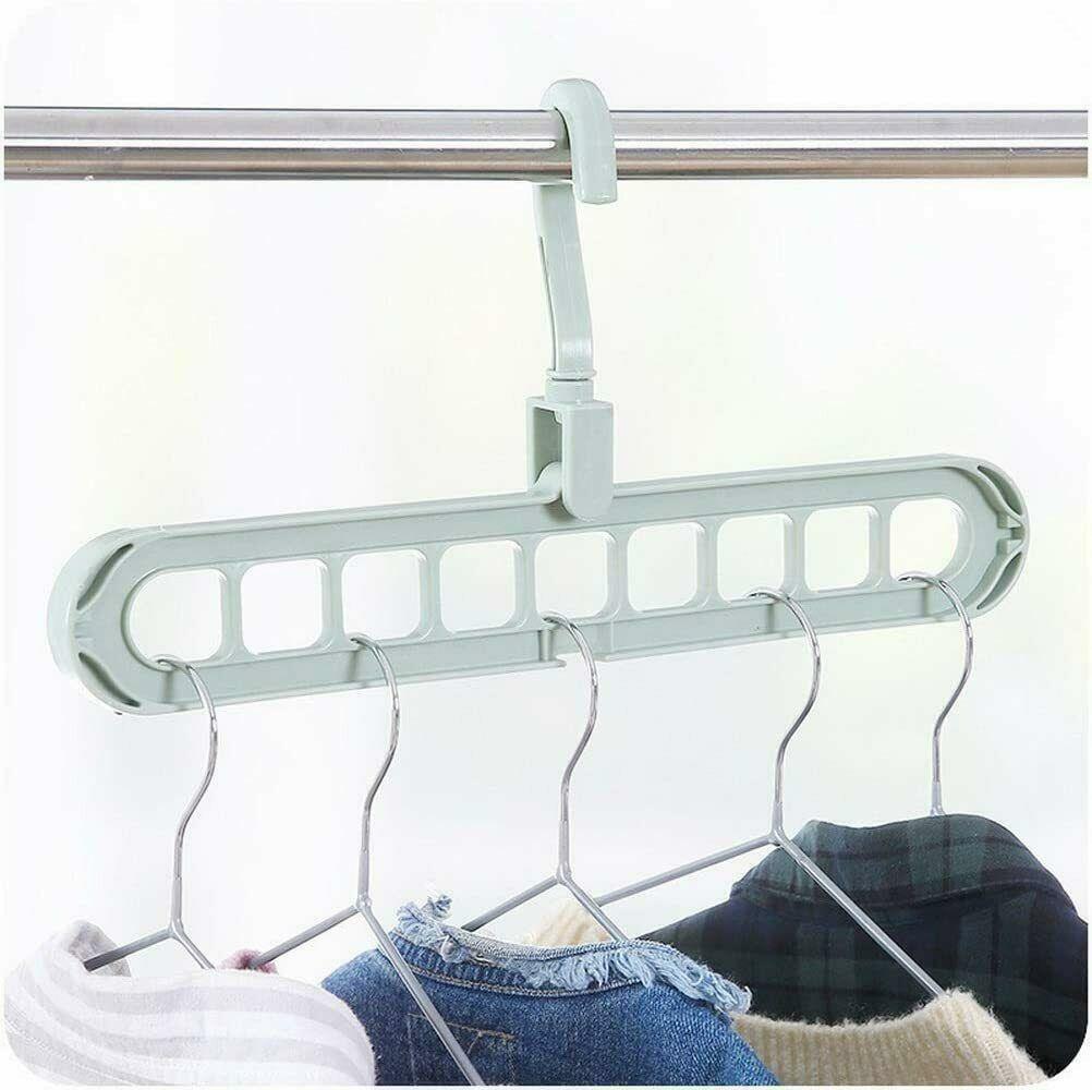 Closet Organizer Space Saver Magic Wonder 360° Rotate Cloth Hangers Storage Rack