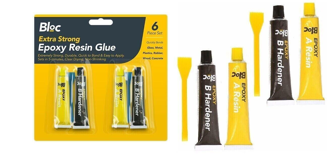 2 Pack Epoxy Adhesive Glue Hardener Resin Gum Extra Strong Bonds Fast Repair Kit - ZYBUX