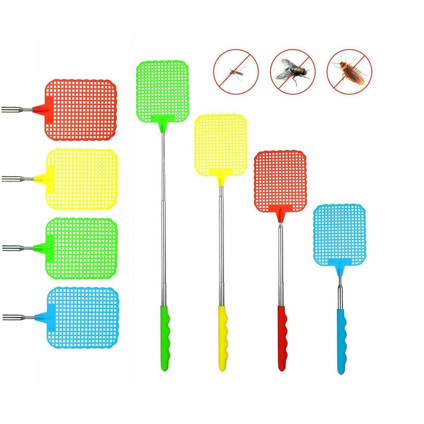Extendable Fly Swatter Insect, Bug, Mosquito & Wasp Killer - ZYBUX