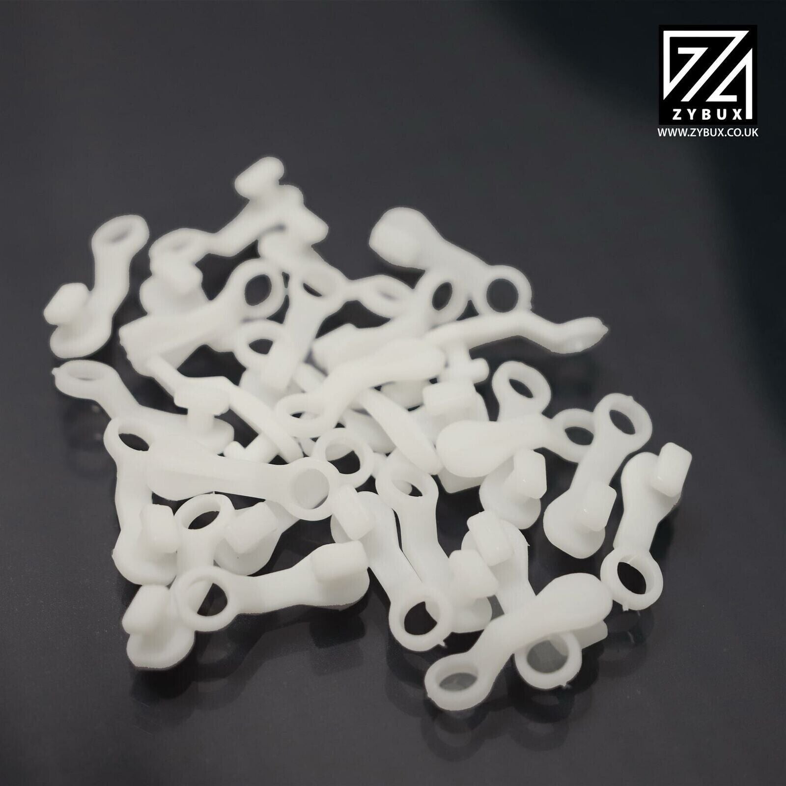 100x Nova Deluxe For Swish Curtain Hooks Runner White Curtain Track Rail Gliders - ZYBUX