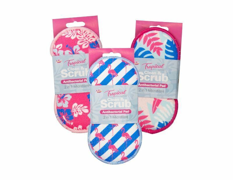 2 in 1 Microfiber Scouring pad Kitchen Cleaning Scrub pad - ZYBUX