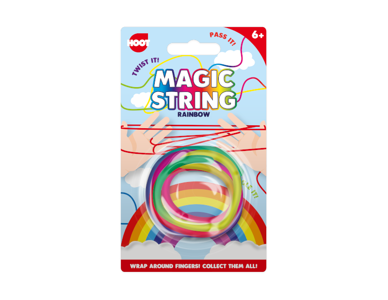 Rainbow Magic Finger String Kids Toy Art Cats Cradle Craft Rope Fidget Game Toys - ZYBUX