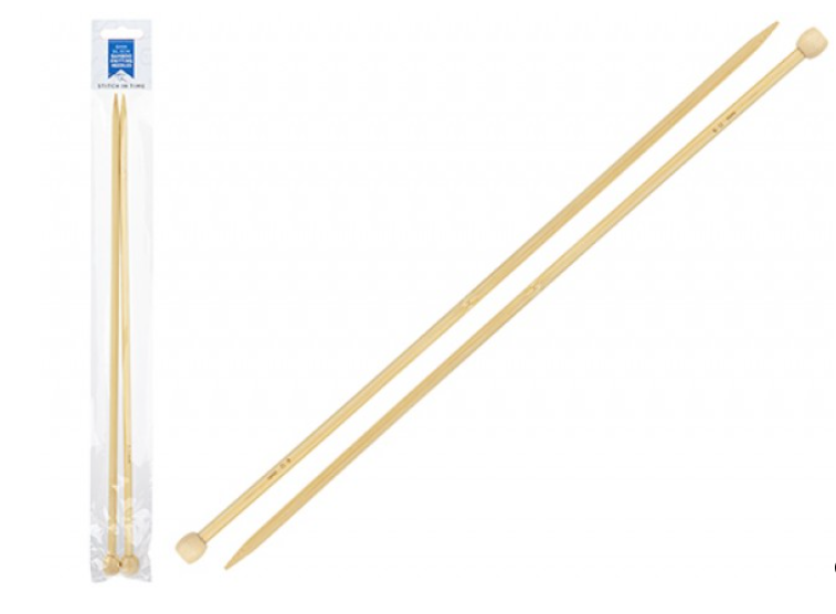 Giant Bamboo Knitting Needles 4mm, 6mm, 10mm