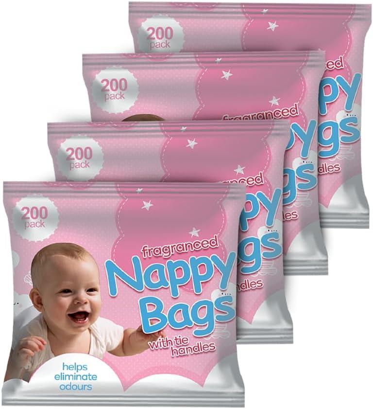 ZYBUX - Jumbo Packs Fragranced Nappy Disposable Bags (4x200) - 800 bags