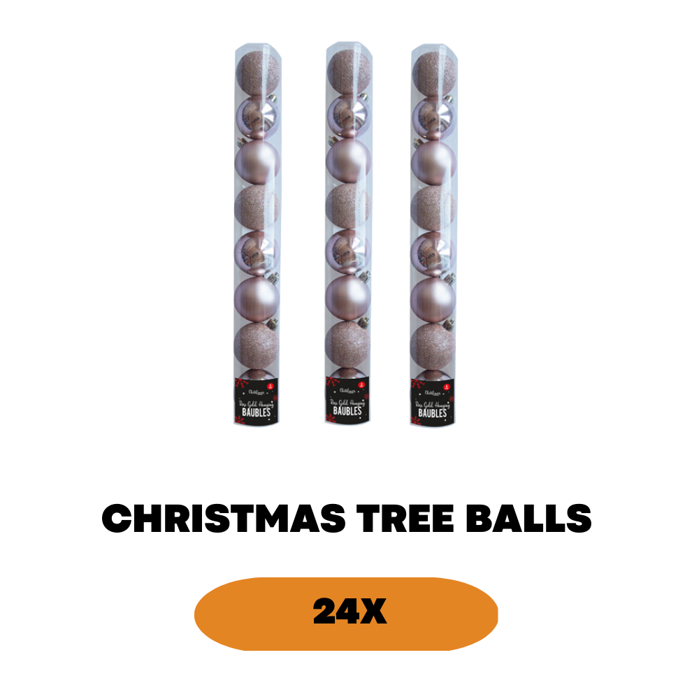 24x Christmas Tree Balls Ornament Xmas Baubles Birthday Party Wedding Decoration - ZYBUX