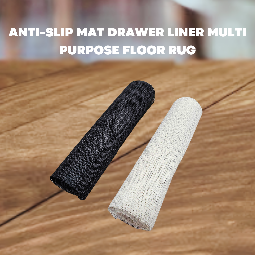 Anti Slip Mat Roll Grip Matting Pad Multi Purpose Drawer Liner Rug 190x30cm - ZYBUX