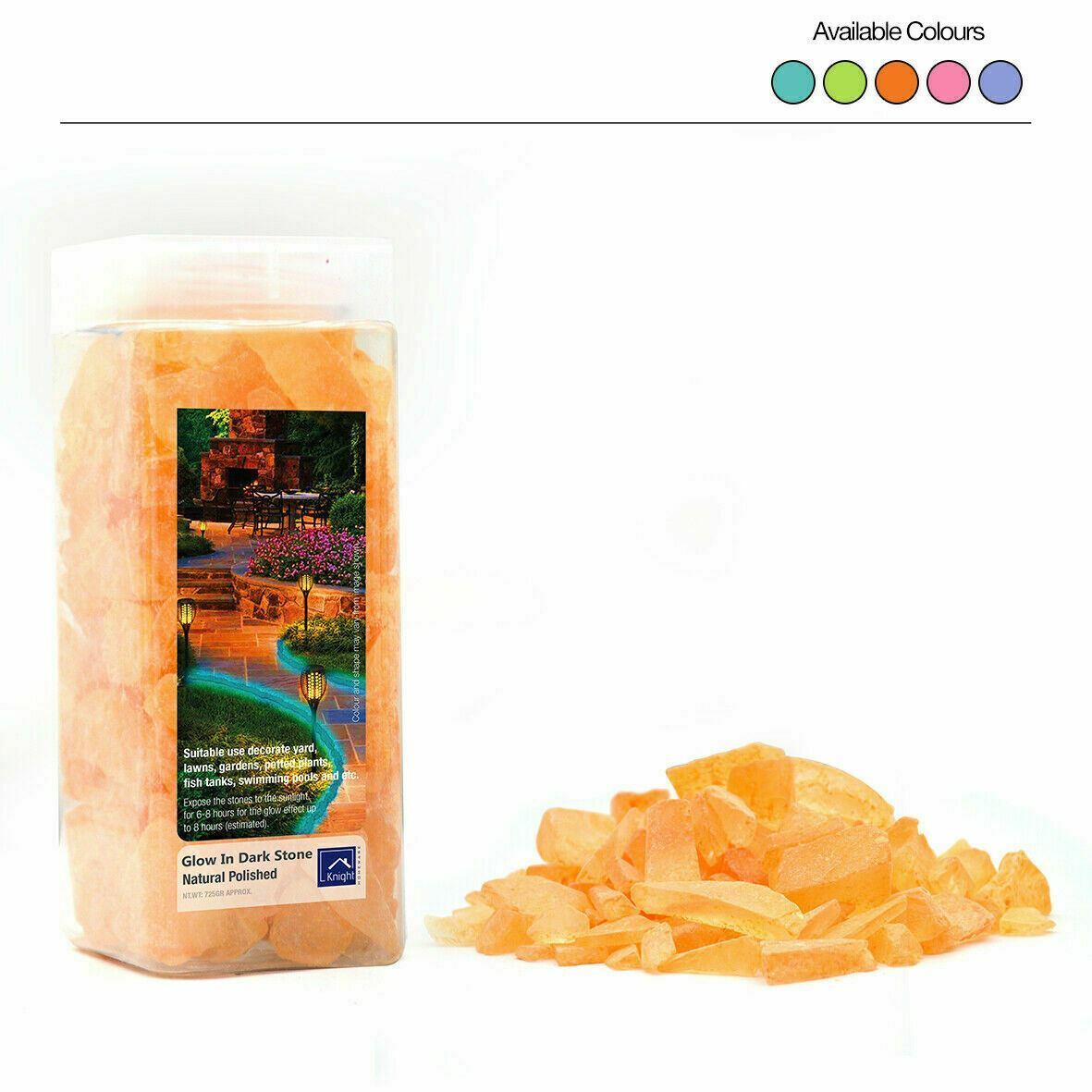 Glow In The Dark Pebbles Stones Fish Tank Rocks Garden Walkways Home 3 Packs
