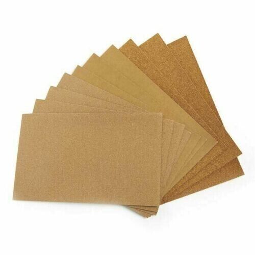 10 Sandpaper Sheets Mixed Grit Fine Medium Coarse Sand Paper Paint