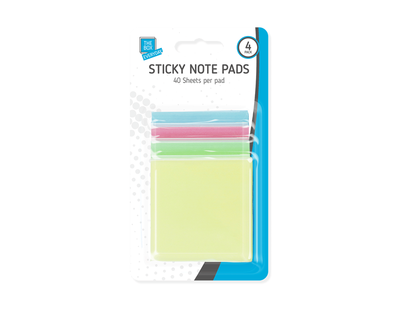 40 PCS Sticky Notes Removable Self Adhesive 76mm Neon Colour Paper Post Memo Pad - ZYBUX