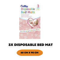 3x Disposable Baby Changing Bed Mats Travelling Incontinence Night Sleep Pads - ZYBUX