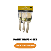 3 x Fine Paint Brushes Set Advanced Bristles Assorted Decorating DIY Painting