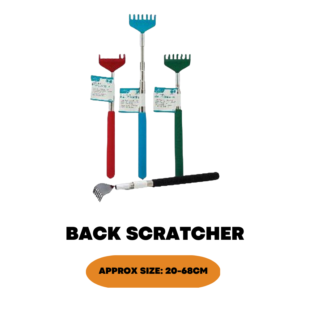 Telescopic Extendable Back Scratcher With Portable Bear Claw Rake - ZYBUX