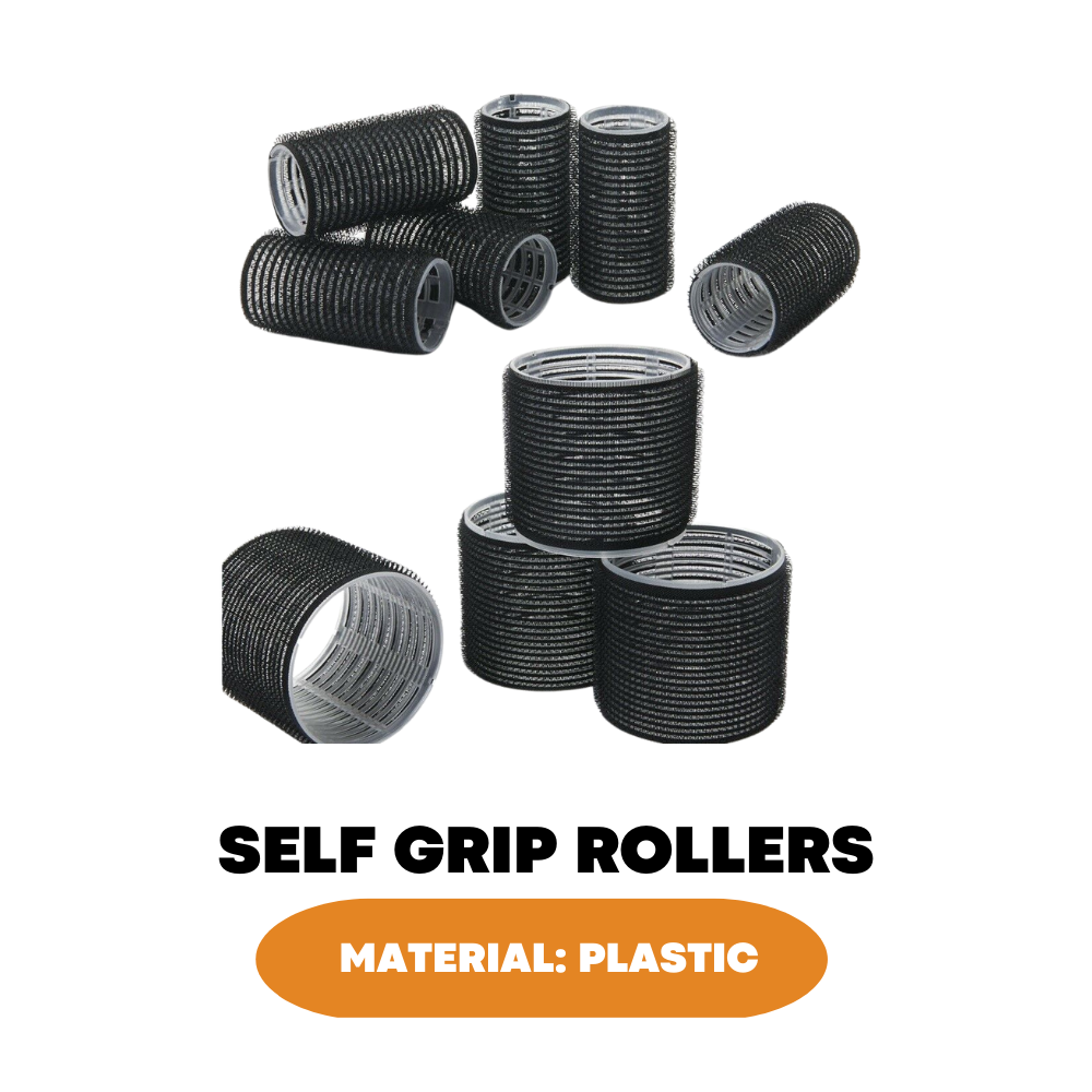 Self Grip Rollers Cling Stick Hair Curler Curls Wave Styling Salon Setting Tool - ZYBUX