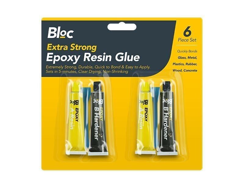 2 Pack Epoxy Adhesive Glue Hardener Resin Gum Extra Strong Bonds Fast Repair Kit - ZYBUX