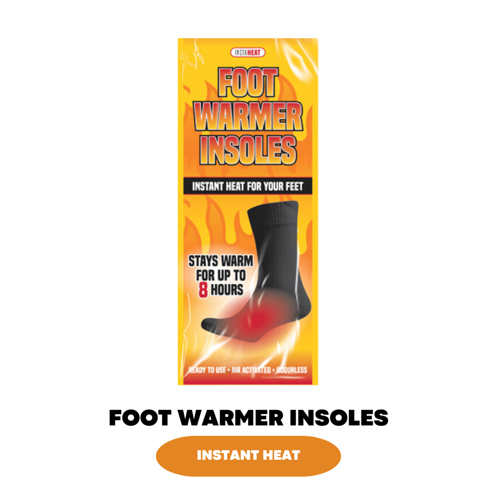 Foot Warming Socks Heat Insoles For Outdoor Work or Winter Camping - ZYBUX