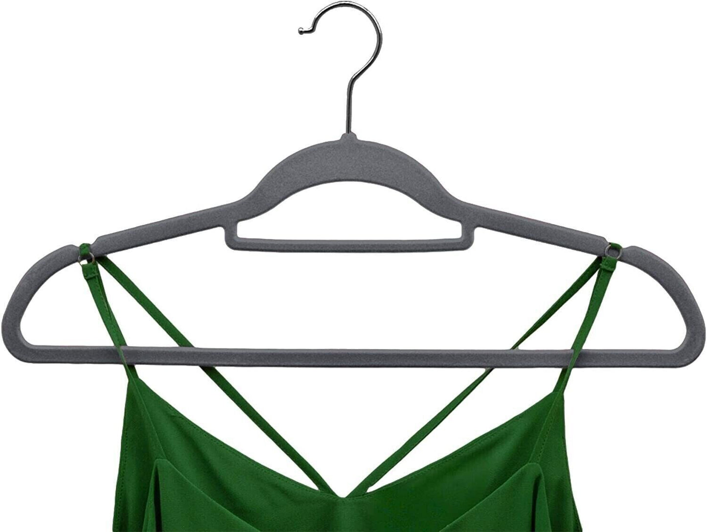 Non-Slip Velvet Adult Clothes Hanger Space Saving Wardrobe Coat Hangers, 20x - ZYBUX