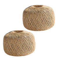 100M-1000M 3 Ply Jute Twine Natural Brown Soft Sisal String Rustic Cord Shabby