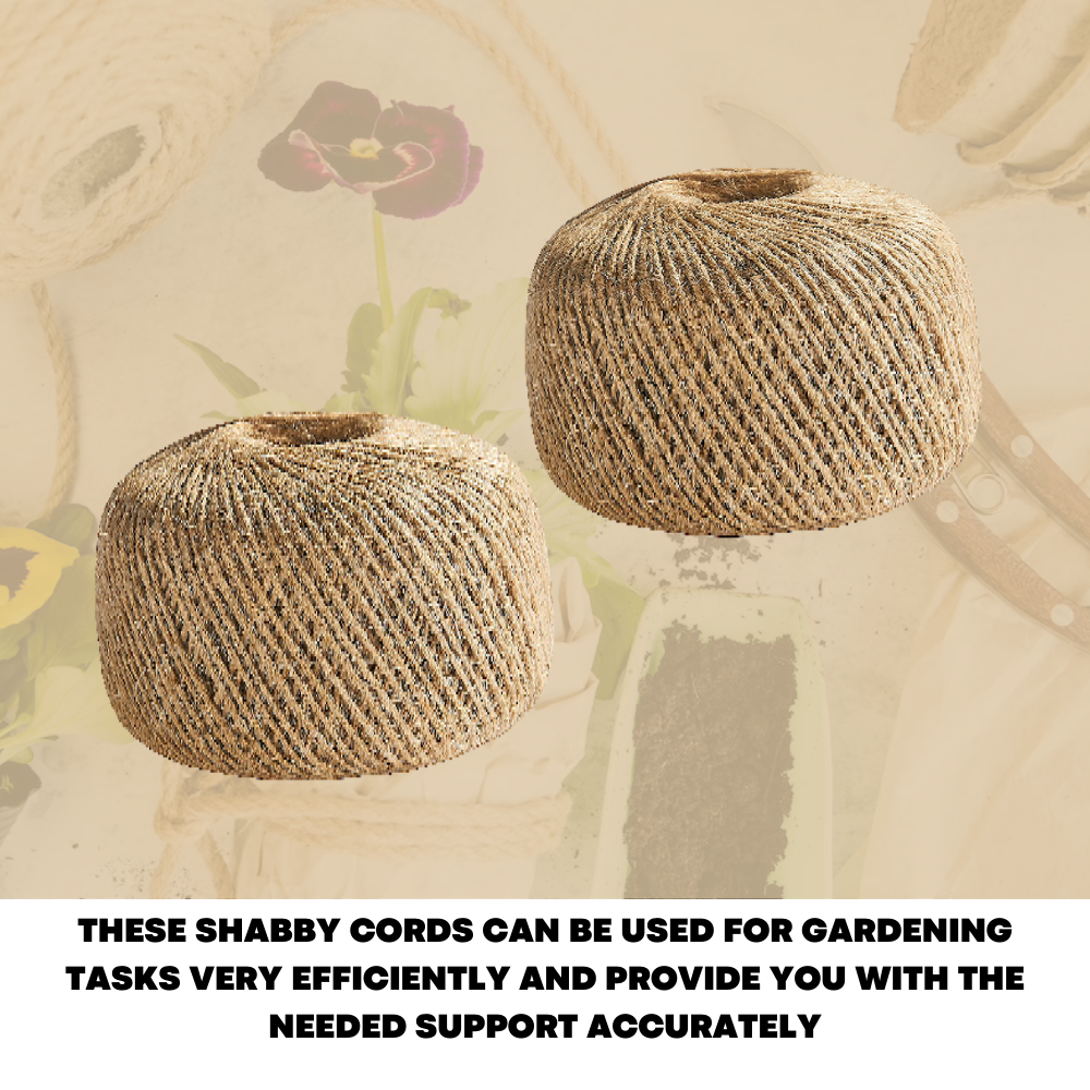 2x 100M Play Jute Twine Natural Brown Soft Sisal String Rustic DIY Cord Shabby