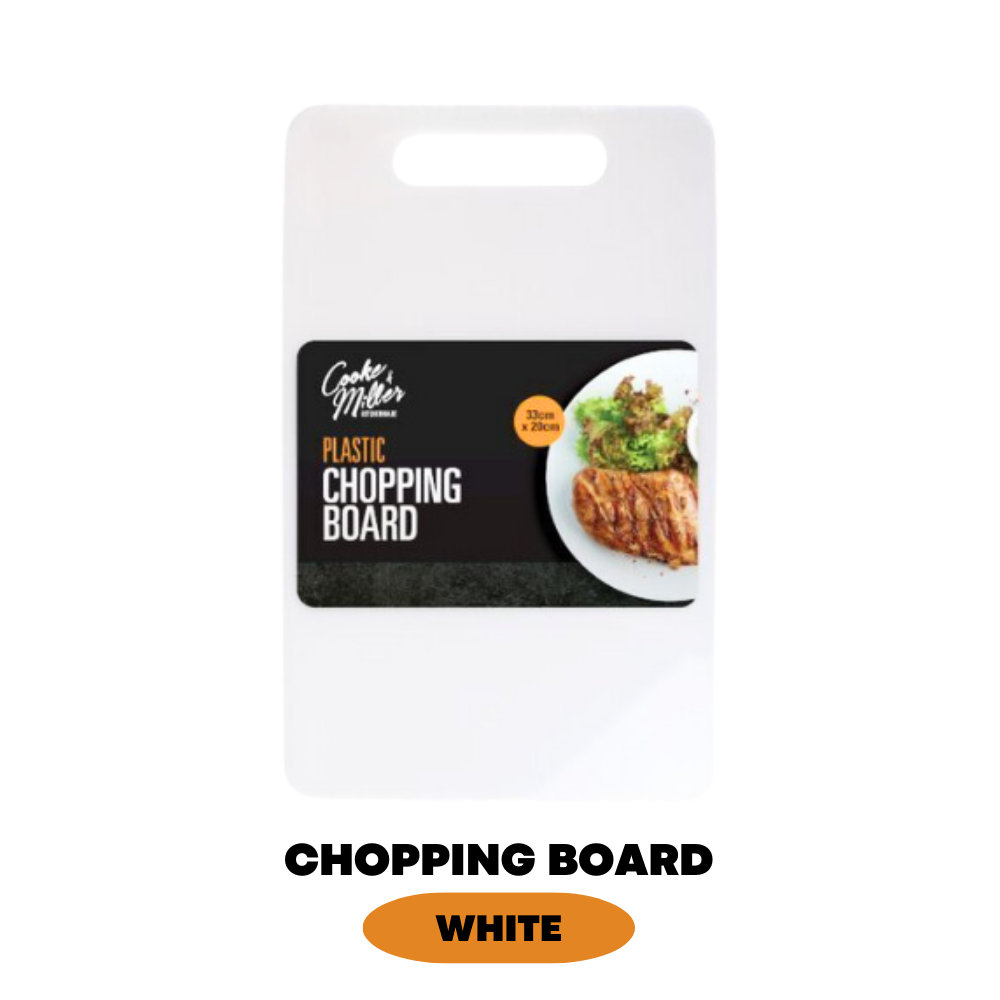 Large Chopping Board White Baking Kitchen Plastic Cutting Board Worktop Strong - ZYBUX