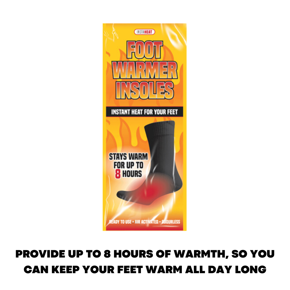 Foot Warming Socks Heat Insoles For Outdoor Work or Winter Camping - ZYBUX