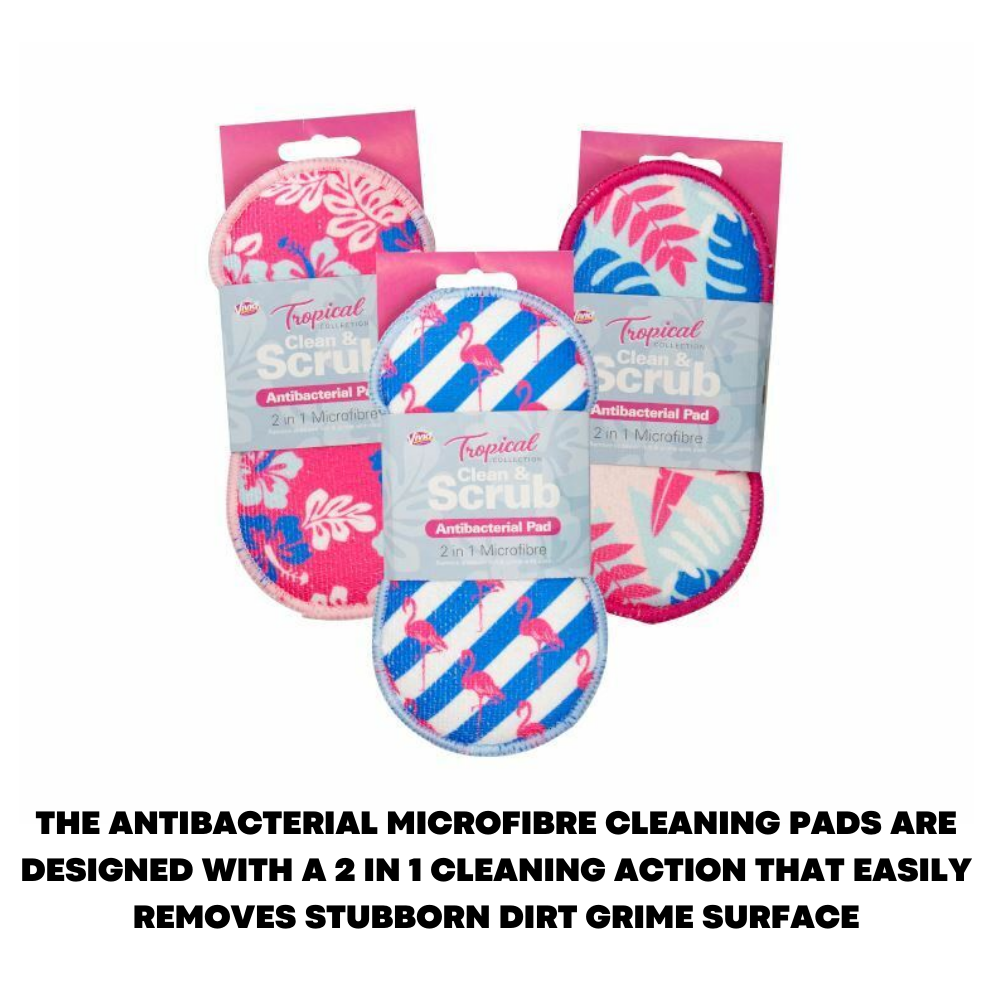 2 in 1 Microfiber Scouring pad Kitchen Cleaning Scrub pad - ZYBUX