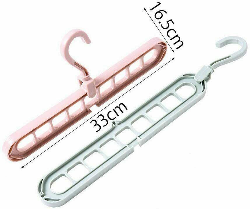 Closet Organizer Space Saver Magic Wonder 360° Rotate Cloth Hangers Storage Rack